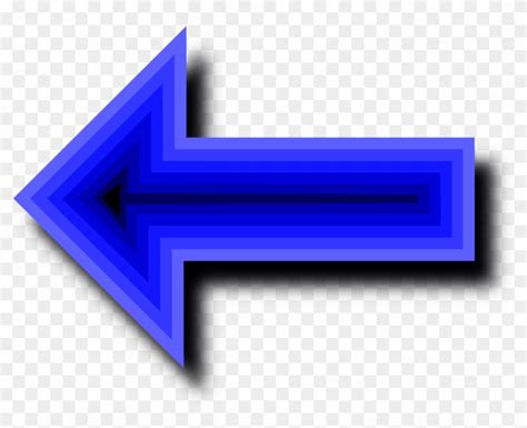 illustration   blue arrow animated arrow pointing left