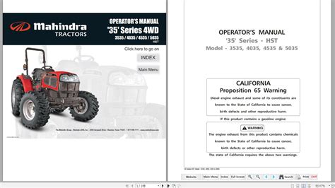 mahindra  series  gear hst tractor parts catalogue