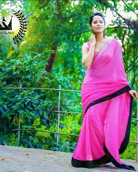 anasuya saree photoshoot glamour ladies women