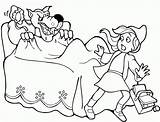 Riding Hood Red Little Coloring Pages Wolf Clipart Drawing Story Colouring Cartoon Print Scary Storyland Sacred Popular Library Printable Cute sketch template