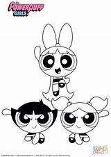 Powerpuff Superpoderosas Poderosas Nanas Supercoloring Coloriages Dessins Ppg Personajes Juegos sketch template