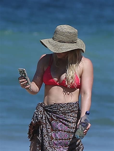 Hilary Duff In Bikini On The Beach In Mexico 02 04 2017