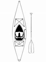 Kayak Coloring Pages Paddle Printable Supercoloring Kayaking Color Colouring sketch template