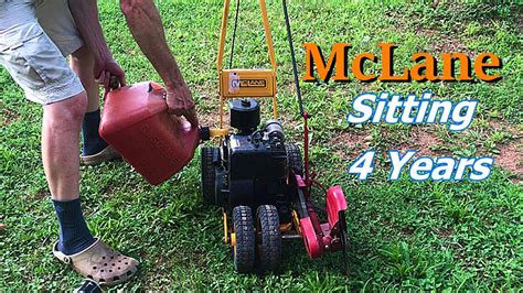 mclane edger drive belt cutter shaft pully removal model  rp youtube