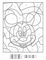 Disney Color Coloring Pages Numbers Number Getcolorings Children Will sketch template