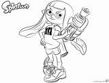 Splatoon Coloring Inkling Pages Girl Draw Printable Color Bettercoloring Kids Guy Print Template sketch template
