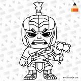 Hulk Gladiator Coloring Chibi Pages Kids Letsdrawkids Draw Lego Source Sheets Color Choose Board Avenger sketch template