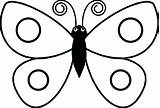 Butterfly Coloring Pages Drawing Simple Kids Preschool Colouring Clipart Sits Color Printable Large Easy Clipartmag Getcolorings Getdrawings Related sketch template
