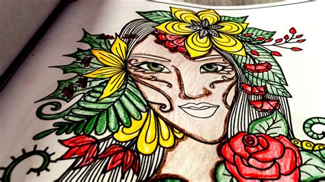 coloring therapy page  youtube