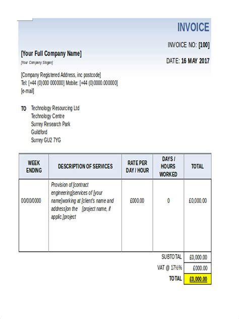 printable invoice forms   ms word excel