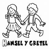 Gretel Hansel Colorear Feo Patito Cuentos Pequenos Infantiles Imprime Desarrollen Capacidades Dormir sketch template