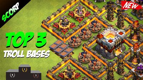 Clash Of Clans Top 3 Th11 Town Hall 11 Troll Base