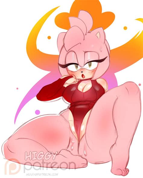 Rule 34 Amy Rose Anthro Ass Bedroom Eyes Big Breasts Big