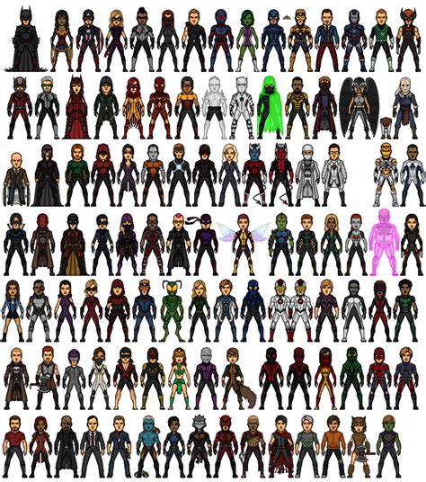 heroes  earth omega dc  marvel combined  micro  deviantart