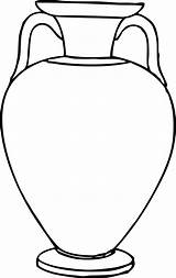Anfora Greca Materiali Amphora Simmetriche Buon Metà Guidati Metodo Ottenere Esecuzione Volete Scoprire sketch template