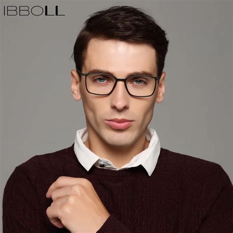 ibboll fashion men optical glasses frame clear lens male luxury brand eyeglasses frames retro