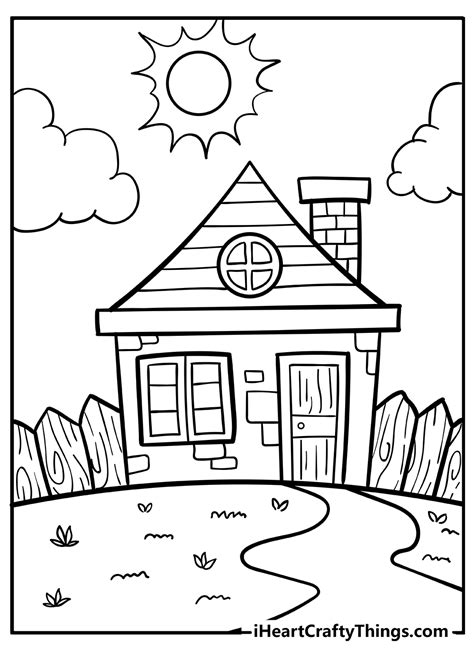 house coloring pages home design ideas