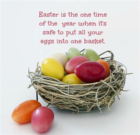 nest with easter eggs and meme easter quotes food themes easter
