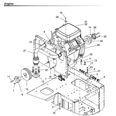 briggs  stratton vanguard  twin horizontal  hp prochem blazer gt    front