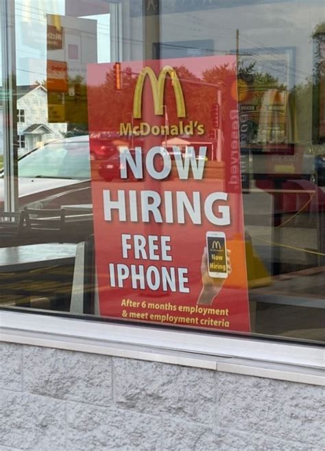 Mcdonald S Will Give You A Free Iphone If You Work There For 6 Months