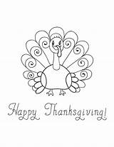 Thanksgiving Coloring Pages Color Happy Turkey Printable Kids Print Sheets Cute Pretty Book Entitlementtrap sketch template