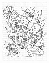 Mushrooms Steph Bird sketch template