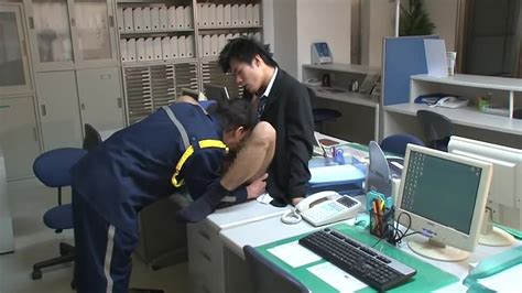 gay japanese fuck in office