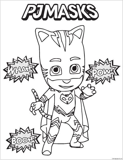 colouring pages  pj masks