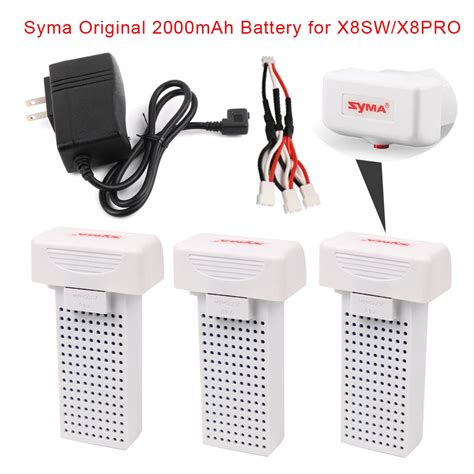 original syma  pro xsw xsc rc drone battery ultra high capacity  mah battery rc