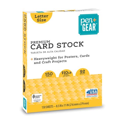 gear white premium card stock     lb  sheets