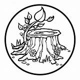Stump Faithward Fungus sketch template