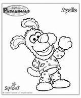 Pajanimals Coloring Pages Kids Apollo Sproutonline Party Pajama Cartoon Universal sketch template