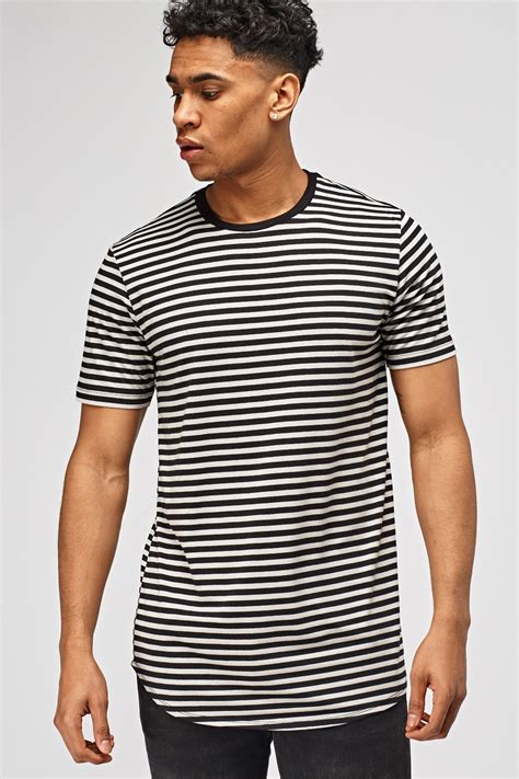 striped  neck mens  shirt
