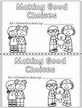 Choices Good Making Pages Coloring Make School Choose Kindergarten Template Board sketch template