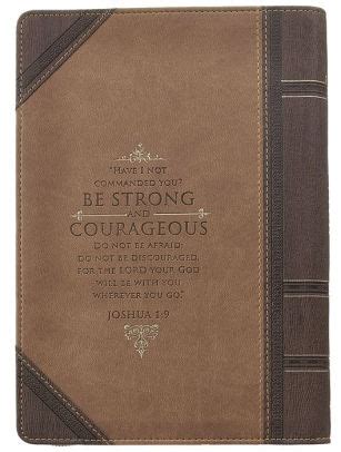 strong  courageous joshua  journal  christian art gifts