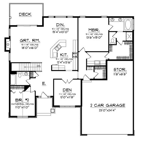 plans maison en   craftsman house plan  floor   house plans