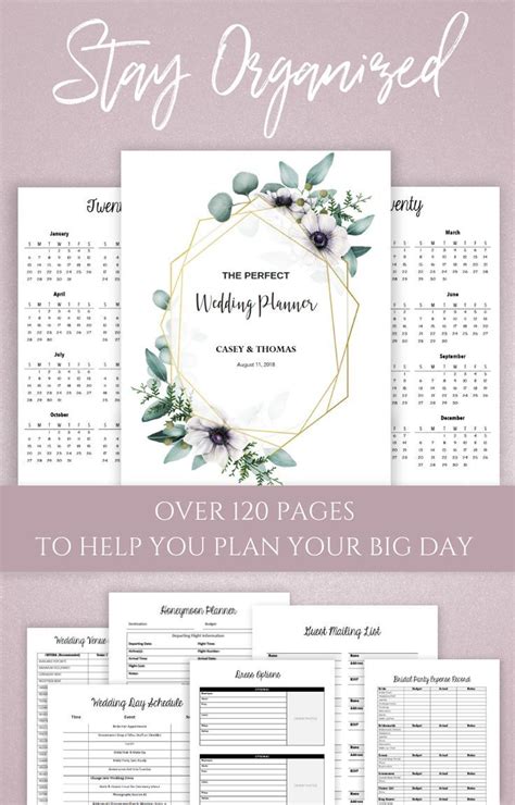 wedding planner printable wedding planning book printable etsy canada