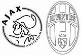 League Champions Ajax Kleurplaat Juventus Uefa Kleurplaten Amsterdam Coloriage Quarts Finalen Morningkids sketch template