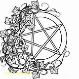Wiccan Pagan Yule Foley sketch template