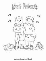 Coloring Pages Friendship Friends Friend Color Sheets David Jonathan Kids Printable Blackhawks Print Colouring Boys Adult Playing Douglas Gabby Girls sketch template