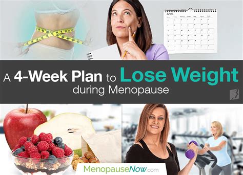 a 4 week plan to lose weight during menopause menopause now