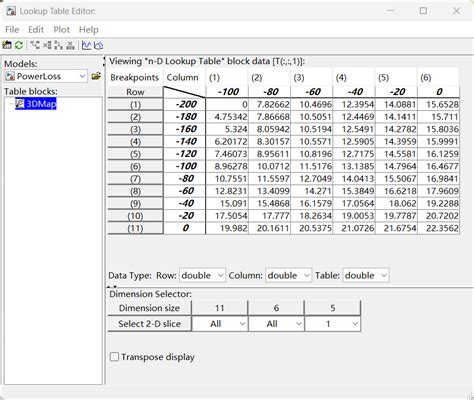 simulink   lookup table