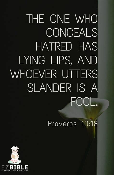 bible verses about hate proverbs 10 18 ezbible