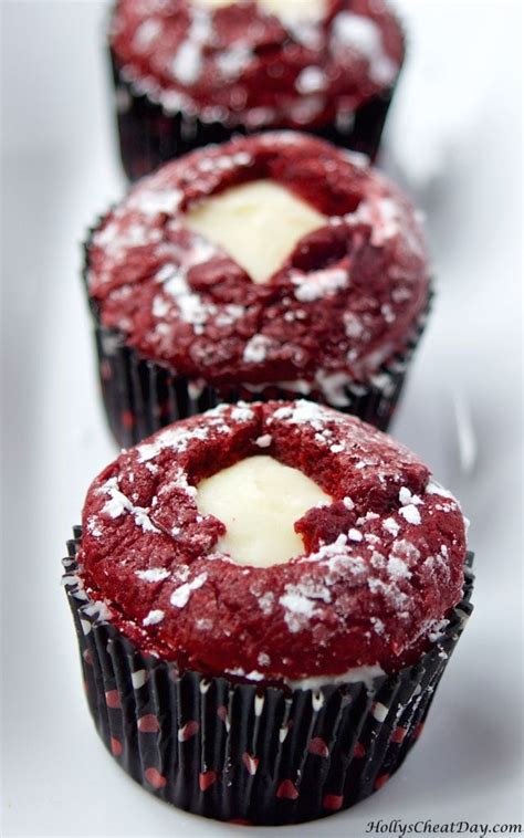 hollys cheat day easy red velvet cupcakes with cream