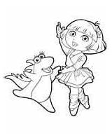 Dora Coloring Isa Pages Printables Dancing Holding Hands sketch template