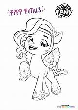Pony Pipp Generation Izzy Moonbow Bridlewood Zephyr Heights sketch template