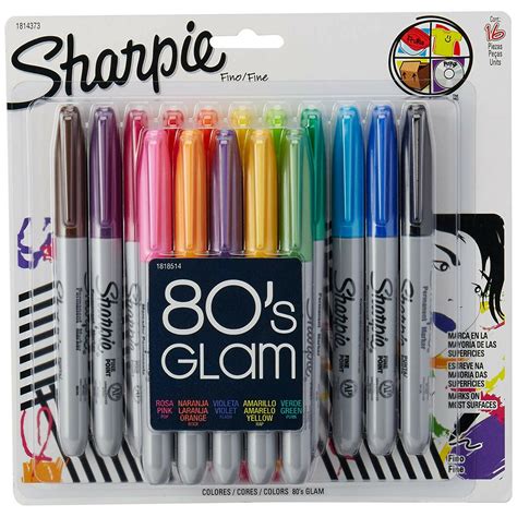 sharpie  glam permanent markers fine point assorted colors