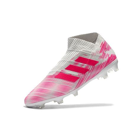 adidas nemeziz  fg soccer boots pink white
