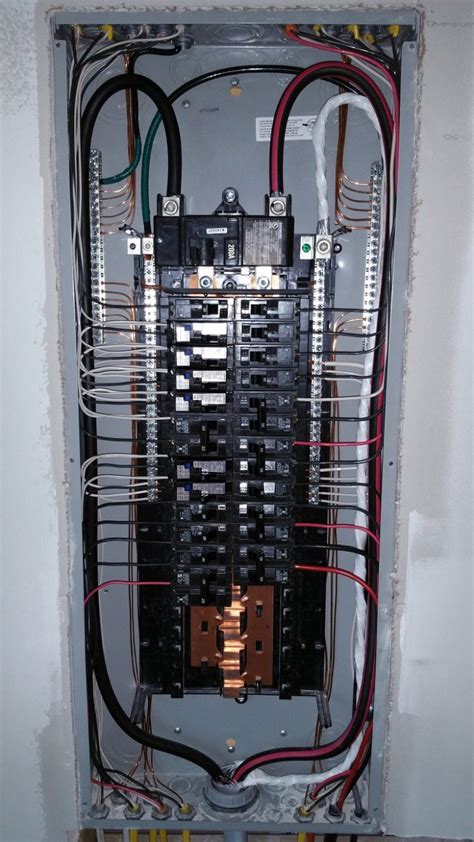 wiring  circuit breaker panel