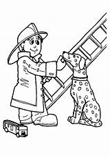 Coloring Pages Sam Getdrawings Fireman sketch template